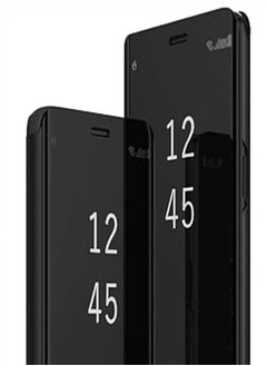 New By Mahmoulgy Clear View Standing mirror With Out Sensor Not Smart For Samsung Galaxy M33 - Black Finish Ultra High Slim Fit For Office Use Slim