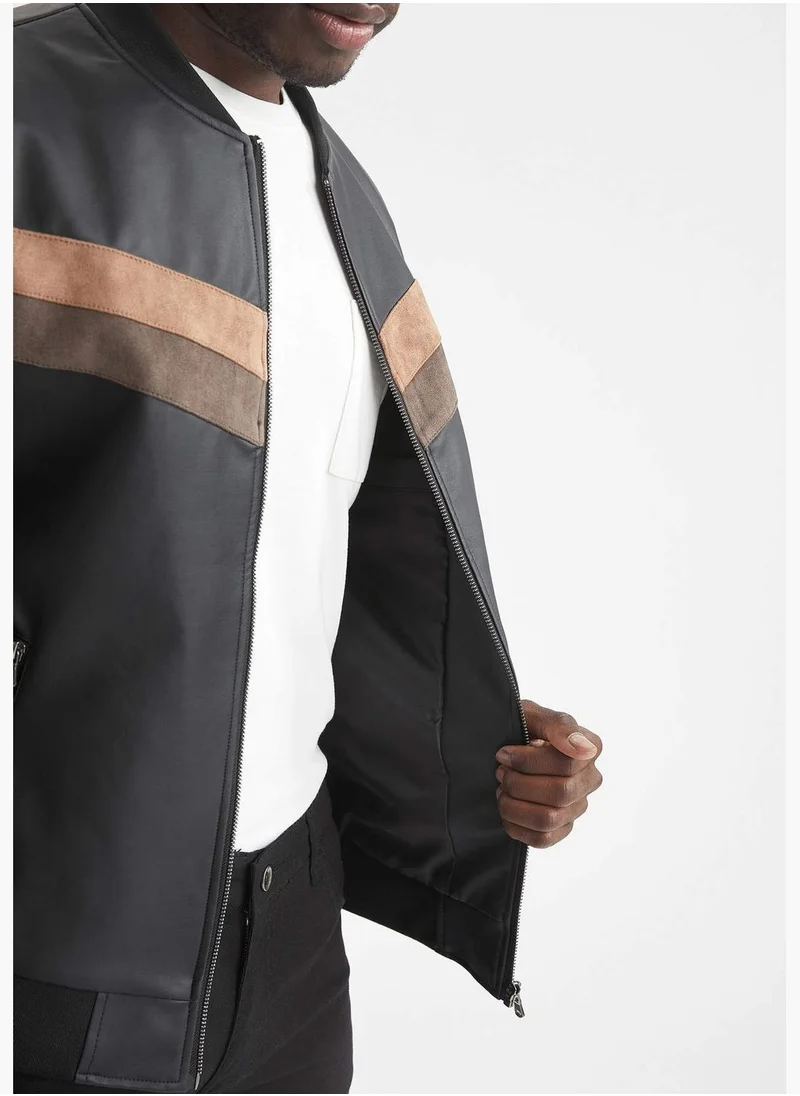 DeFacto Long Sleeve Block Colour Zippered Jacket