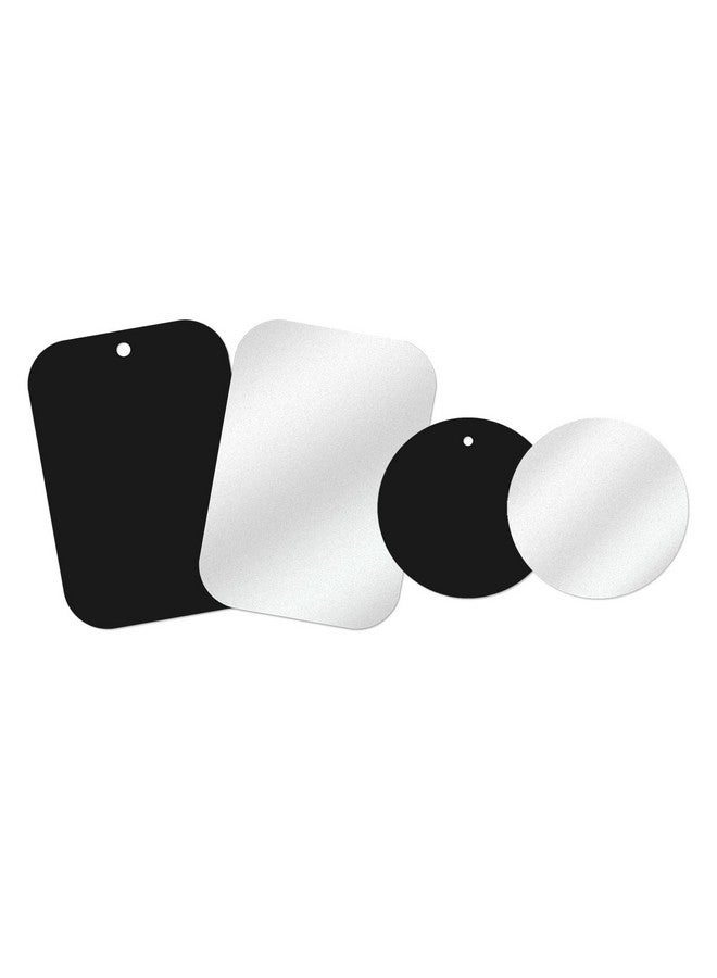 GDMINLO Mount Metal Plate（4Pack） For Magnetic Car Mount Phone Holder With Full Adhesive For Phone Magnet Magnetic Mount Car Mount Magnet（2 Rectangle And 2 Round） - Image 1