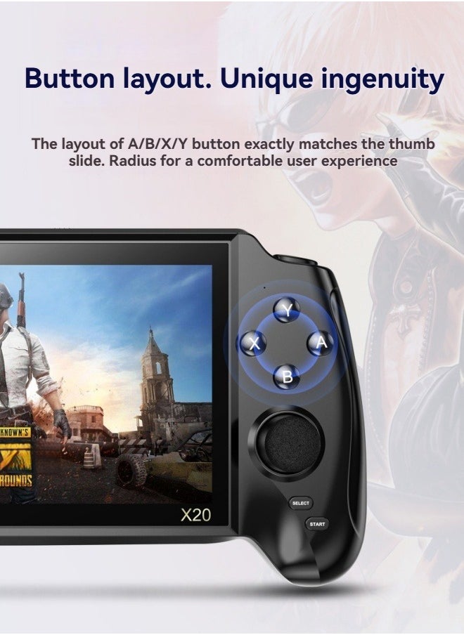 M MIAOYAN - Large screen 7-inch PSP handheld game console two-player arcade GBA retro NES game console FC - Image 1