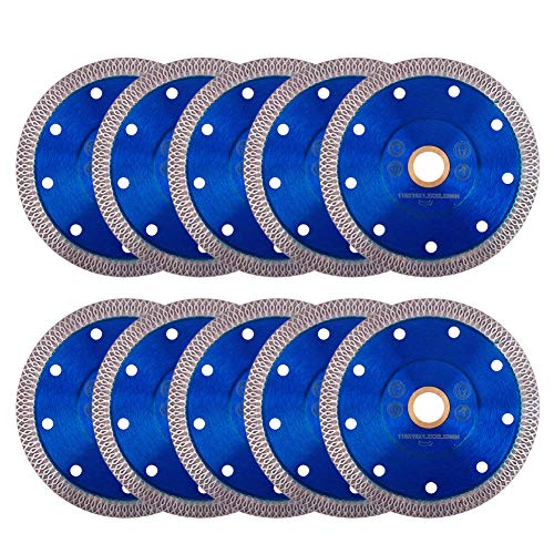 GoYonder 4.5 Inch Super Thin Diamond Saw Blade for Cutting Porcelain Tiles,Granite Marble Ceramics (4.5" -Blue (10 pcs)) - Image 2