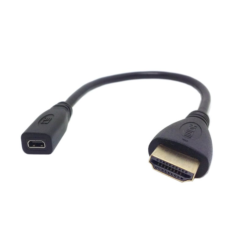 chenyang Micro HDMI to HDMI Adapter Cable for Tablet Cell Phone 20cm - Image 2