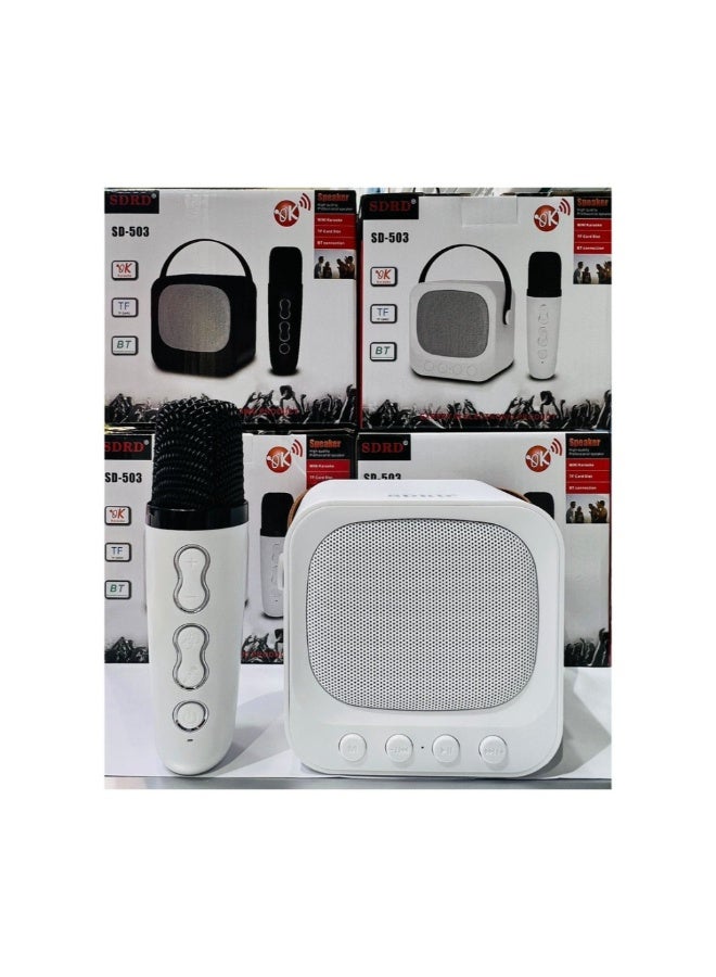 Portable Speaker SD-503 Mini Portable Karaoke Speaker with 1pcs Wireless Microphone - Image 3