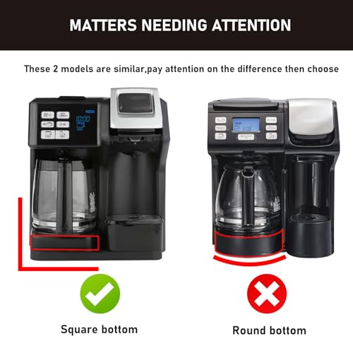 Shonshon 12-Cup Coffee Maker Glass Carafe Replacement Compatible with Hamilton Beach Coffee Maker Models 46310, 49980R, 49976, 49350, 49980A, 49980Z, 49983, 49618, 46300, 49966 1 Pack - Image 3
