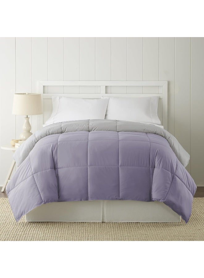 Modern Threads Down Alternative Reversible Comforter AmethystSilver Queen - Image 2