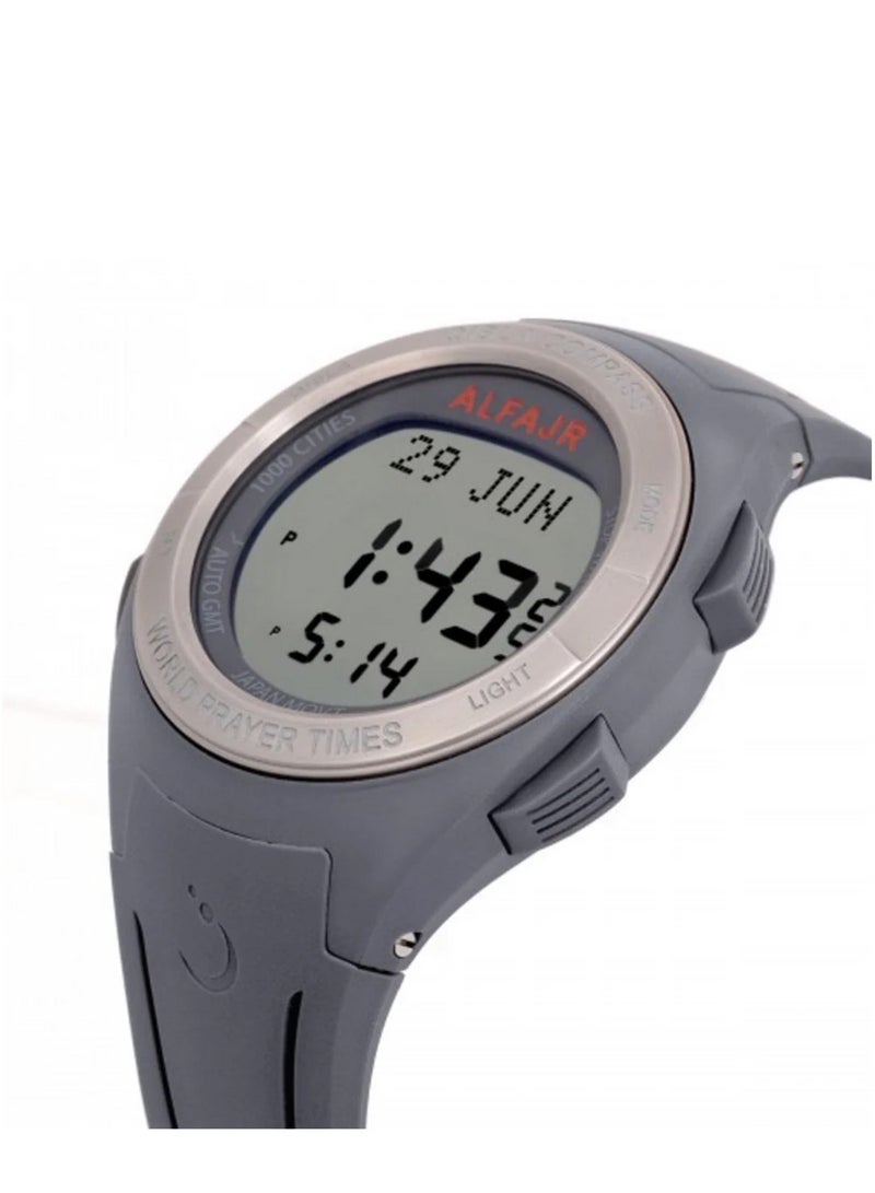 Al Fajr Men Qibla Compass Digital Watch WQ-18 - Image 2