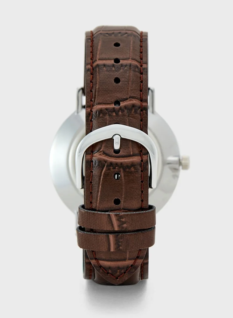 CASIO Classic Leather Strap Analog Watch