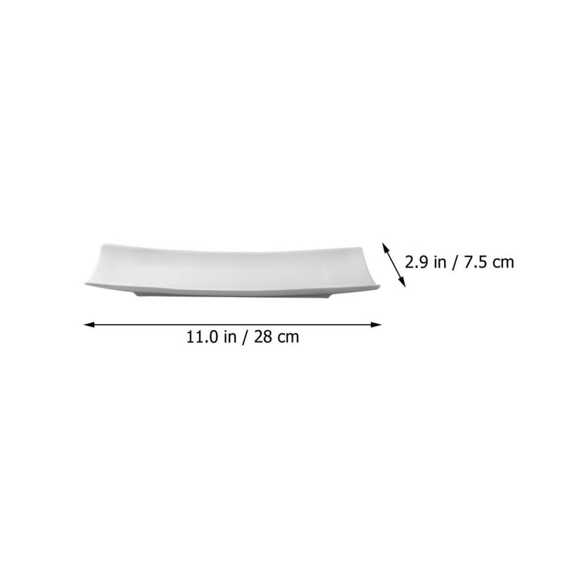 11 Inch Ceramic Sushi Serving Plate Sturdy Porcelain Dish For Restaurant Kitchen Dining - Image 3