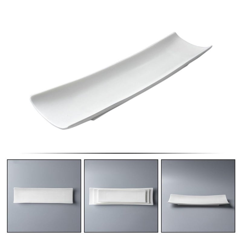 11 Inch Ceramic Sushi Serving Plate Sturdy Porcelain Dish For Restaurant Kitchen Dining - Image 4