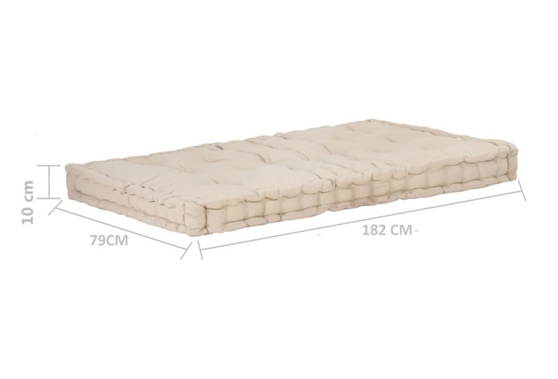 ATOOTFUSION Soft Thick Cotton Box Floor Mattress, 5-Inch Thick, 72x30x5 Inches, Medium Firm, Foldable, Rollable Movable Bed Box gadda 1 Sleeping Capacity (Off White) - Image 2
