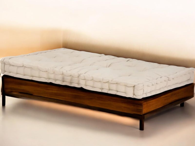 ATOOTFUSION Soft Thick Cotton Box Floor Mattress, 5-Inch Thick, 72x30x5 Inches, Medium Firm, Foldable, Rollable Movable Bed Box gadda 1 Sleeping Capacity (Off White) - Image 3
