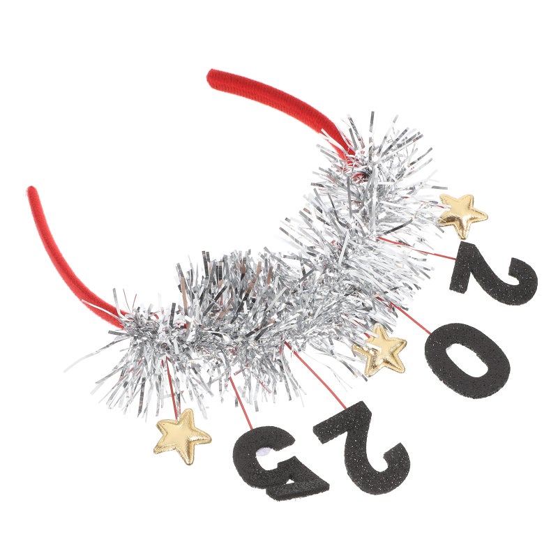 Happy New Year 2025 Headband Party Headwear And Accessories For New Year'S Eve Celebrations Hair Bands New Year Party Supplies And Decorations - Image 4