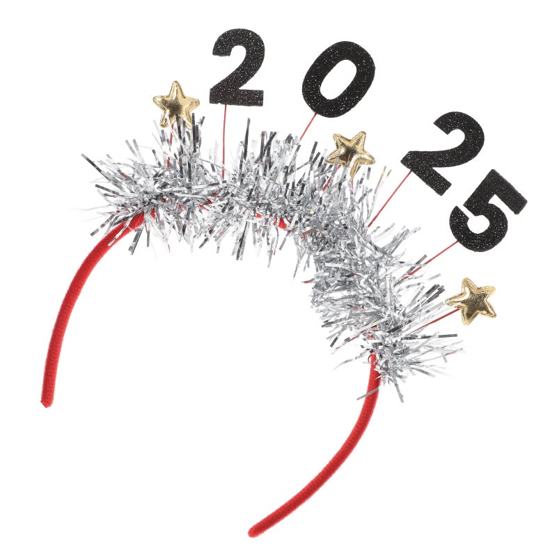 Happy New Year 2025 Headband Party Headwear And Accessories For New Year'S Eve Celebrations Hair Bands New Year Party Supplies And Decorations - Image 1