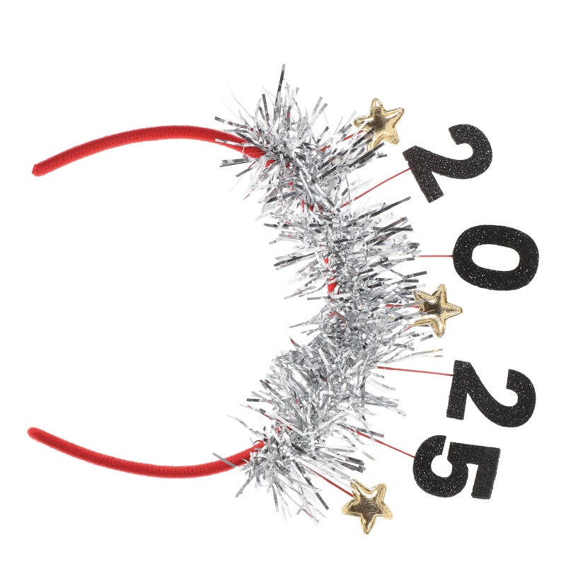 Happy New Year 2025 Headband Party Headwear And Accessories For New Year'S Eve Celebrations Hair Bands New Year Party Supplies And Decorations - Image 5