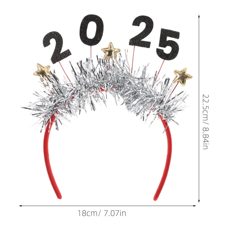 Happy New Year 2025 Headband Party Headwear And Accessories For New Year'S Eve Celebrations Hair Bands New Year Party Supplies And Decorations - Image 3