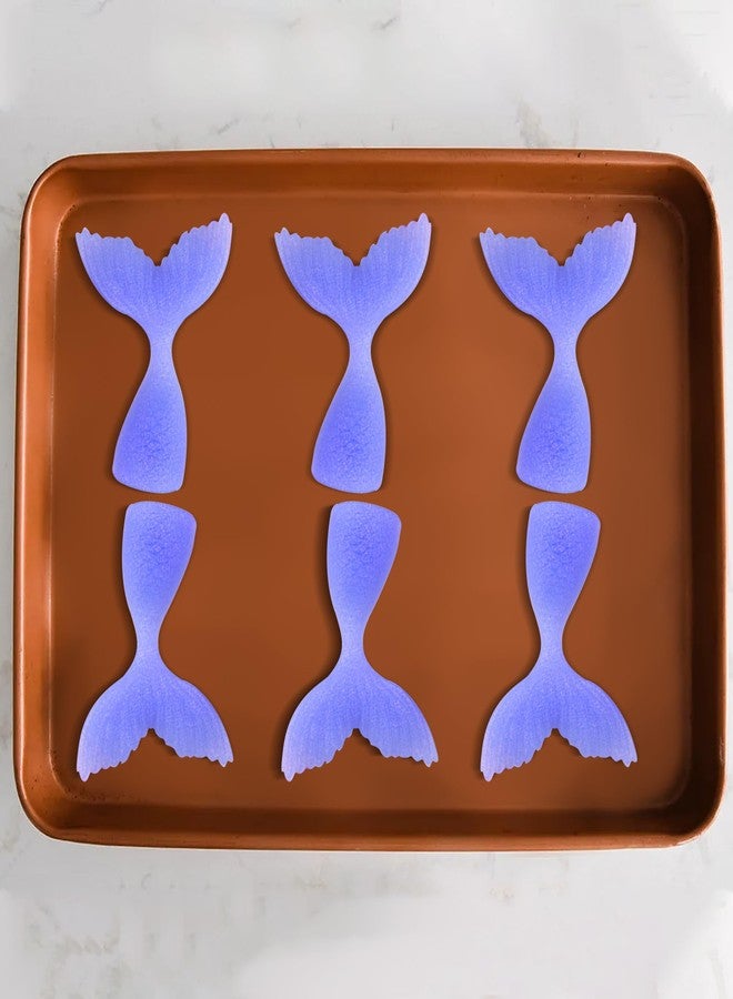 Ysqool Mermaid Tail Mold, Mermaid Silicone Fondant Mold, Non-Stick Mermaid Tails Silicone Chocolate Molds for Cake Decoration Candy Cupcake Topper Jello Gummies Polymer Clay Gum Paste Making, Pink - Image 5