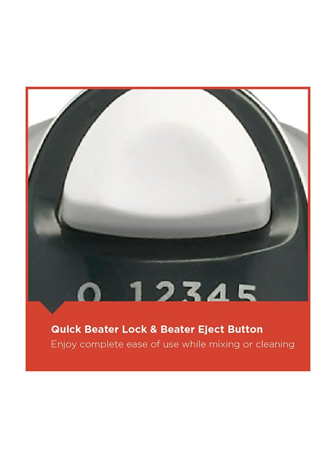 BLACK+DECKER Multifunctional Stand Mixer And Bowl With 5 Speed Turbo Function 300 W M700-B5 White/Grey - Image 5