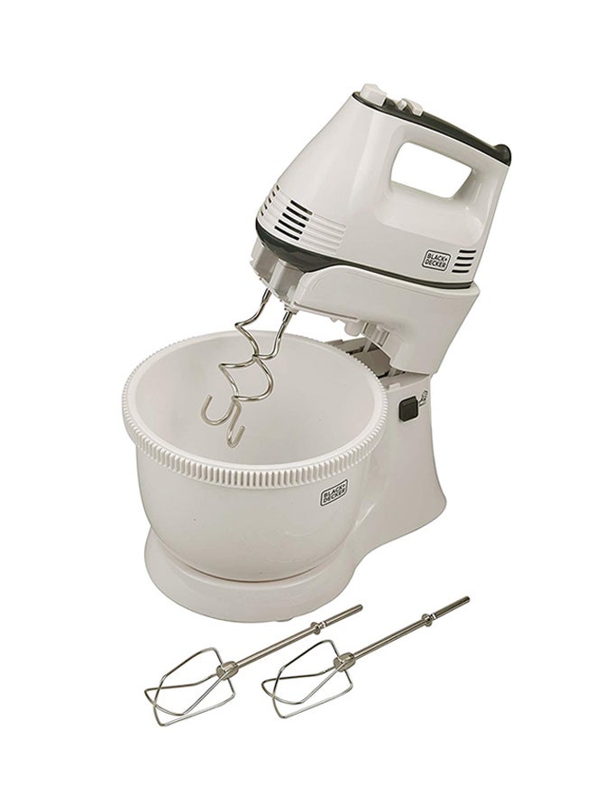 BLACK+DECKER Multifunctional Stand Mixer And Bowl With 5 Speed Turbo Function 300 W M700-B5 White/Grey - Image 1