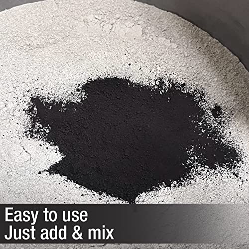 Akona Concrete & Mortar Color - Pigment Powder, Color & Dye Concrete, Ready to Use, Add to Mix, Synthetic Iron Oxide (10 Ounce, Charcoal, 1) - Image 2