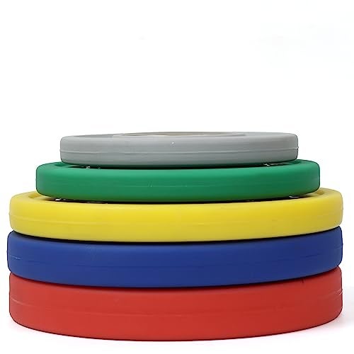 Kobo Urethane Olympic Fractional Plates/Fractional Weight Plates 2 inch Steel Ring Olympic Weightlifting Crossfit Gym Eco-Friendly Competition CPU Plate for Incremental Weights (1Kg x 2 = 2 Kg) - Image 4
