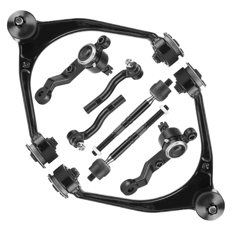 ذراع التحكم العلوي الأمامي مع مفصل كروي لسيارات لكزس GS300 1998-2005 GS400 1998-2000 GS430 2001-2005 مجموعة تعليق 8 قطع K620336 K620335 K500102