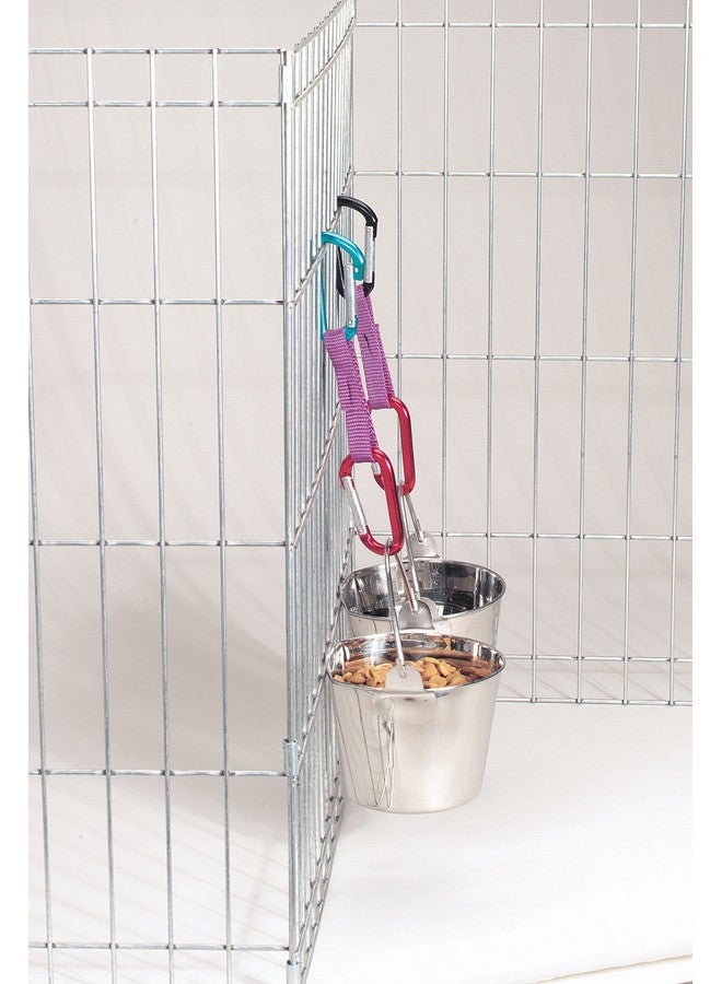 برو سيليكت دلاء ProSelect المصنوعة من الفولاذ المقاوم للصدأ ذات الجوانب المسطحة - دلاء متينة للأسوار والأقفاص والصناديق أو بيوت الكلاب - 6 بوصات، 2 كوارت - Image 3