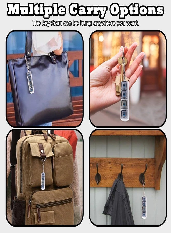 FunisFun Keyboard Fidget Toy for Adults Keyboard Clicker with LED Light Keychain Fidget Stress Relief Sensory Toy - Image 4