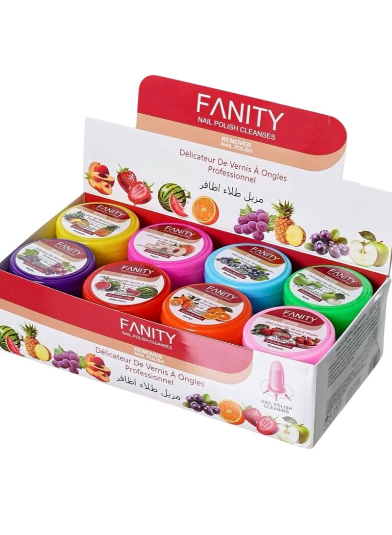 فانيتي مناديل لإزالة طلاء الأظافر من8 قطعة