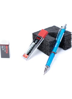 Rotring Oppland Stationery Visuclik 2b Tip Pencil Original Eraser Gift 0.7 mm Durable Set  - Image 1