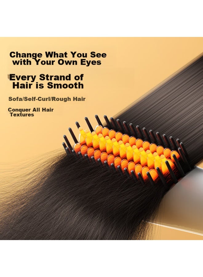 Aux Hair Straightener And Curling Iron, Portable Dual-use Electric Comb, Inner Curling, Hair Volumizing Tool, Suitable For Dormitory Use, Hair Protection, Non-damaging, Dual-use Styling Hair Beauty Tool - Image 3