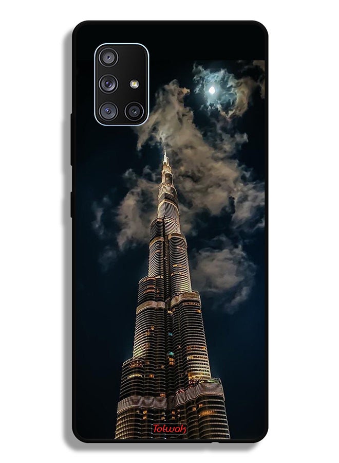 Tolwak Samsung Galaxy A71 5G Protective Case Cover Burj Khalifa In Night - Image 1