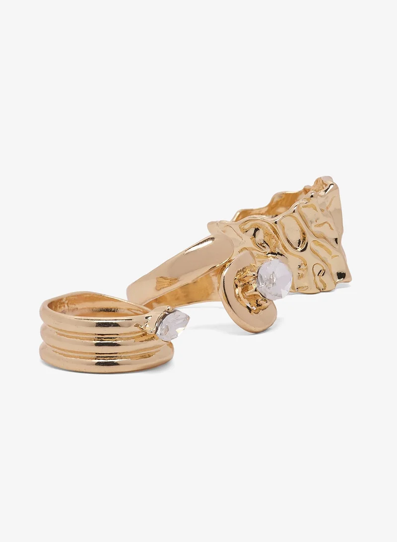Ginger Chunky Gold Statement Rings