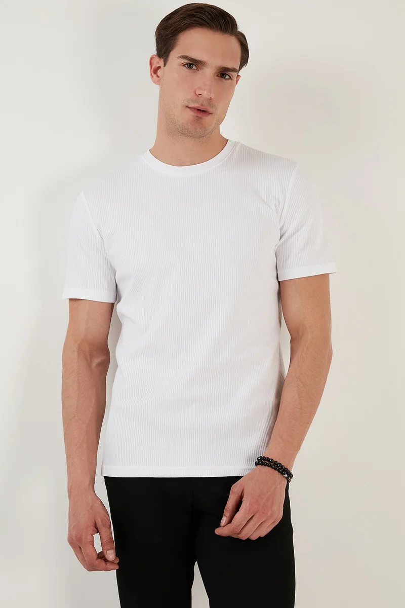 Buratti Cotton Regular Fit Crew Neck T Shirt Men's T Shirt 5902407