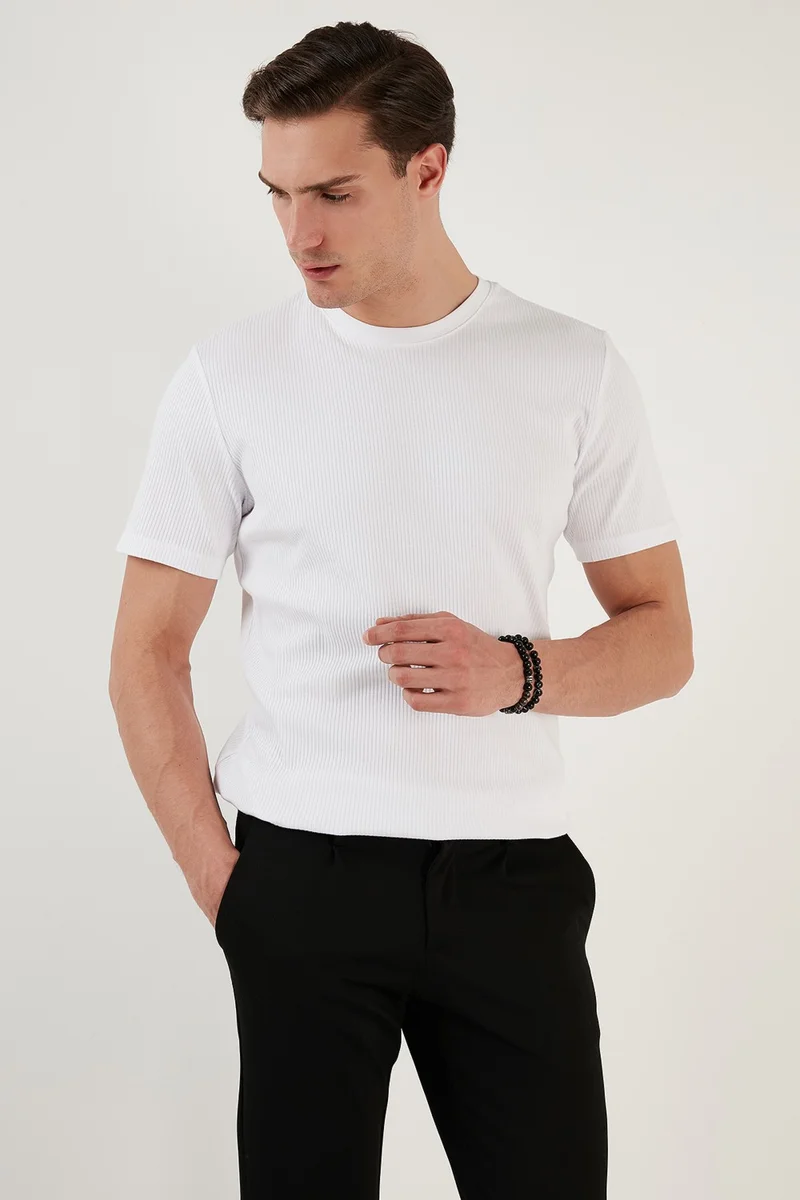 Buratti Cotton Regular Fit Crew Neck T Shirt Men's T Shirt 5902407