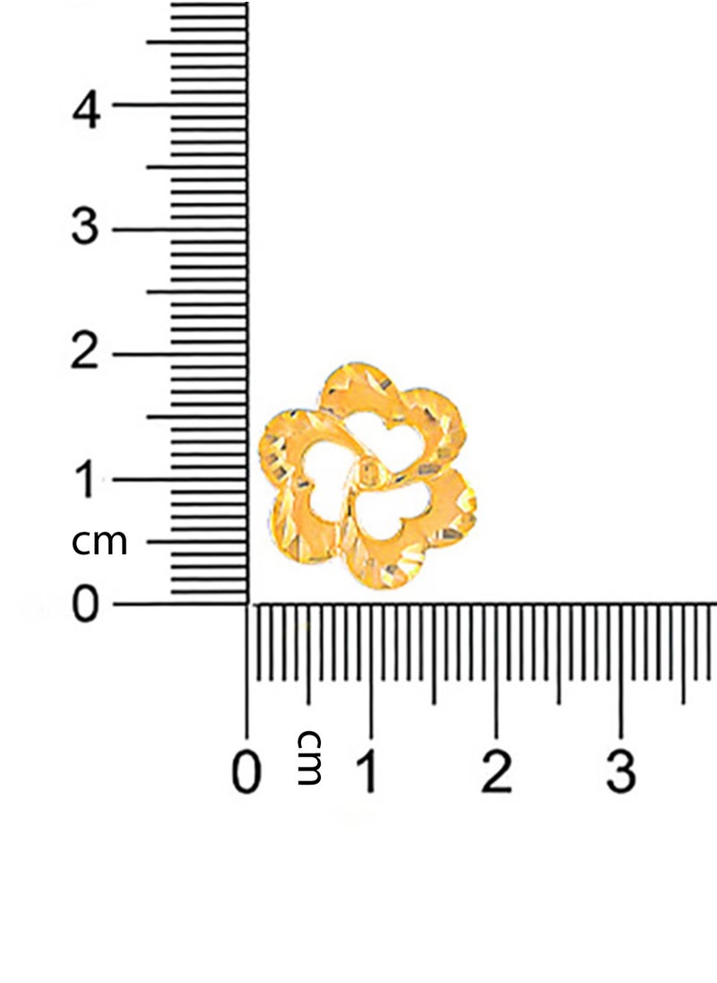 BAFLEH JEWELLERY - Flower-Shaped 18k Gold Earrings - Image 1