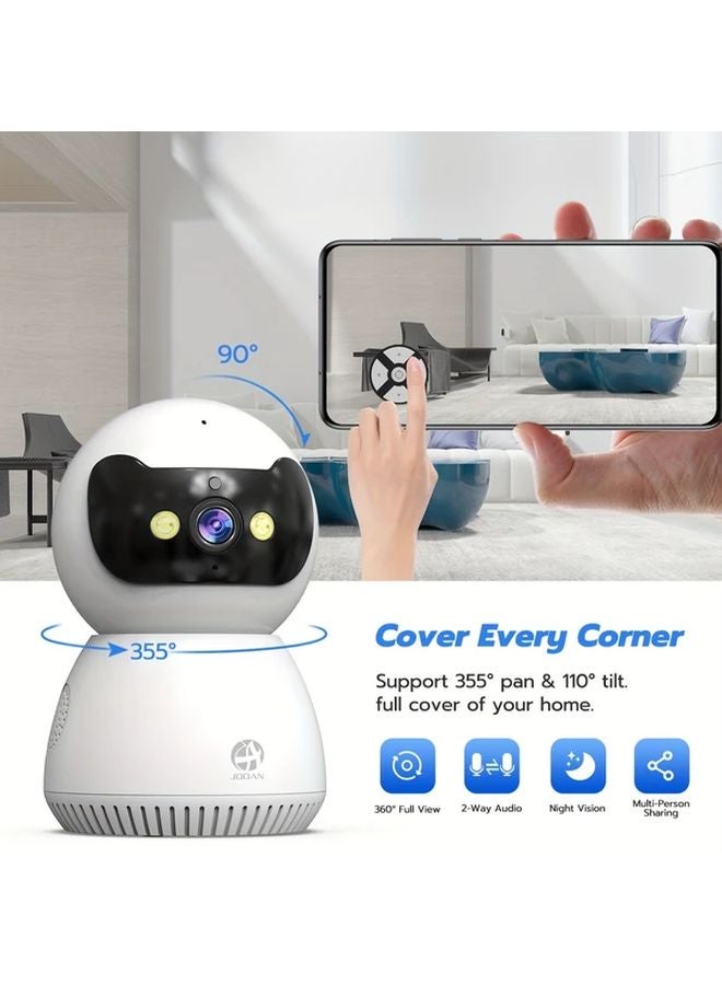 JOOAN V16 1080P Smart Security Camera Indoor Two Way Audio Color Night Vision Motion Detection 5G Wi Fi App Control USB Powered - Image 3