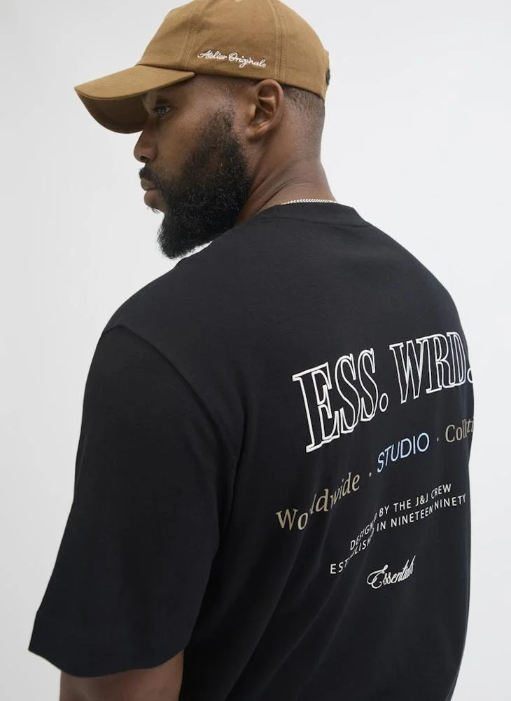 JACK & JONES Plus Size Logo Crew Neck T-Shirt