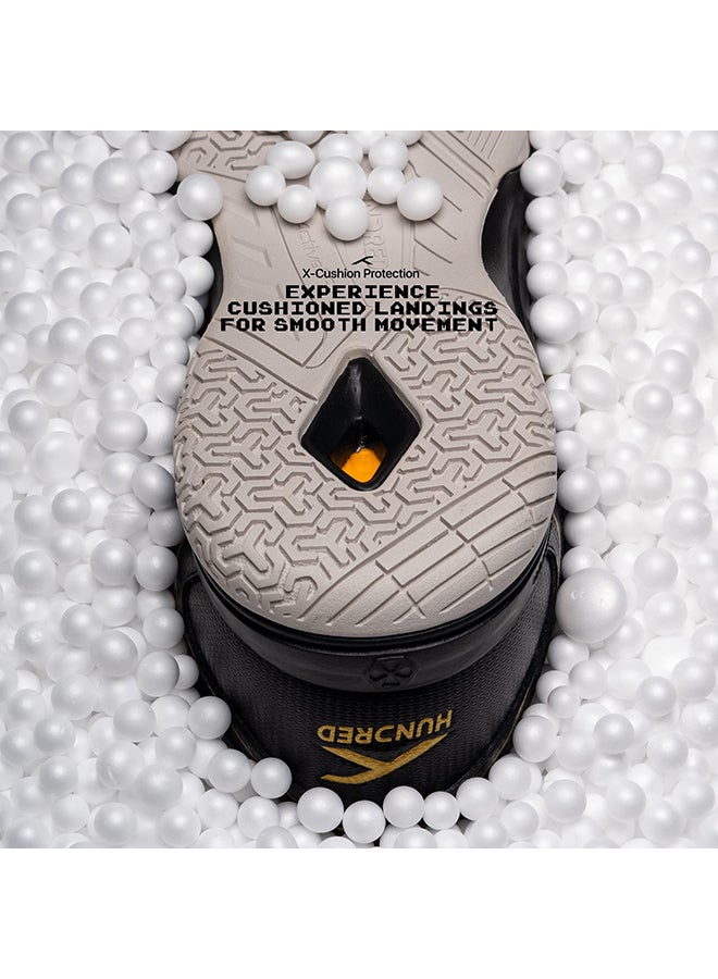 HUNDRED RAZE Badminton Shoe ( UK 8 \ US 9 \ EU 42 ) | Mens and Boys | Non-Marking Shoe | Court Shoe | For Badminton, Squash, Tennis Players | X-Cushion, Active Grip Sole, Toe Assist - Image 4