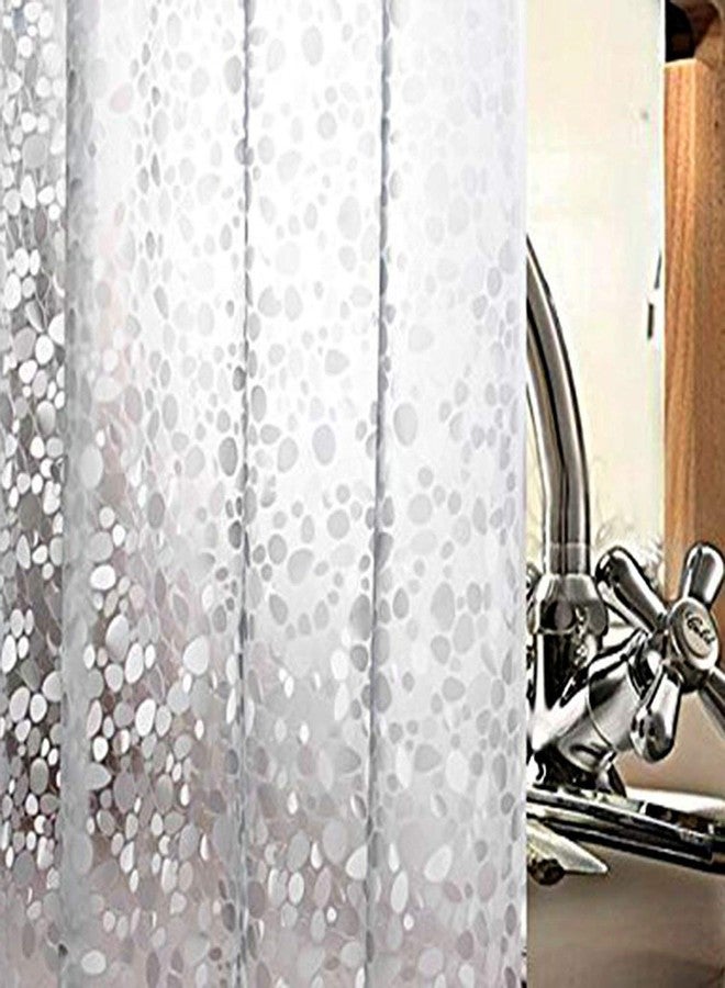 Ghooss Semi Transparent Shower Curtain Liner, EVA 3D Cobblestone Heavy Duty Shower Curtain with Bottom Magnets,Extra Long 72 * 78 Inch - Image 2