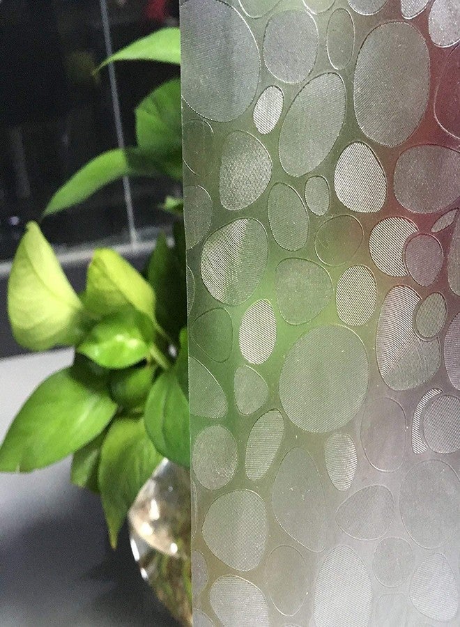 Ghooss Semi Transparent Shower Curtain Liner, EVA 3D Cobblestone Heavy Duty Shower Curtain with Bottom Magnets,Extra Long 72 * 78 Inch - Image 5