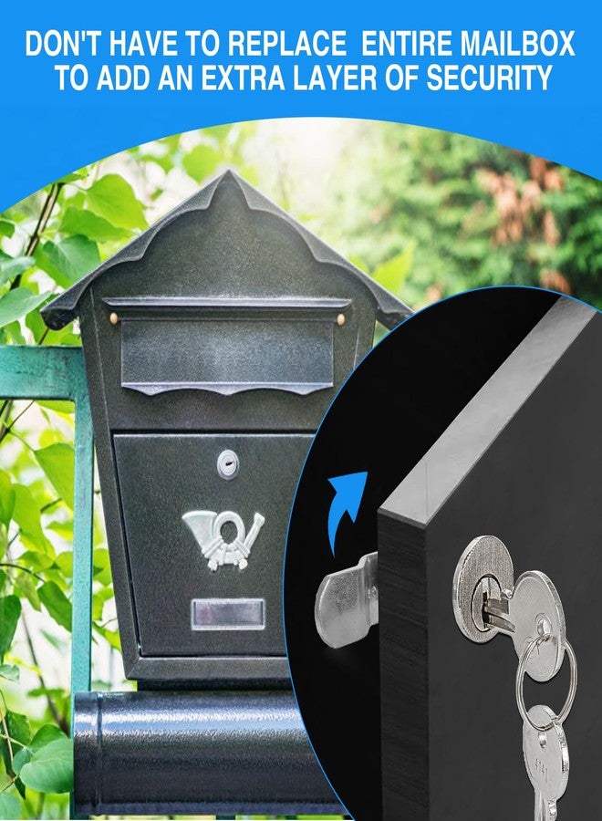 VIXAVI Mailbox Lock Replacement - Universal Mailbox Locks with Keys - Easy to Install Mail Box Lock and Key Set - Durable and Secure Lock Replacement with 2 Keys for Almost All Locking Mail Boxes - Image 2