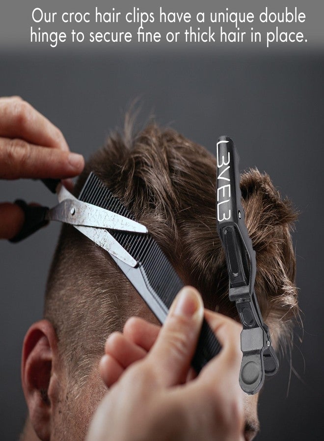 L3 - Level 3 Croc Hair Clips - 4 Pack Hair Clip Set for Hair Styling - Image 3