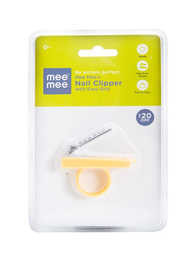 Mee Mee Baby Nail Cutter with Easy Grip (Yellow) - Image 5