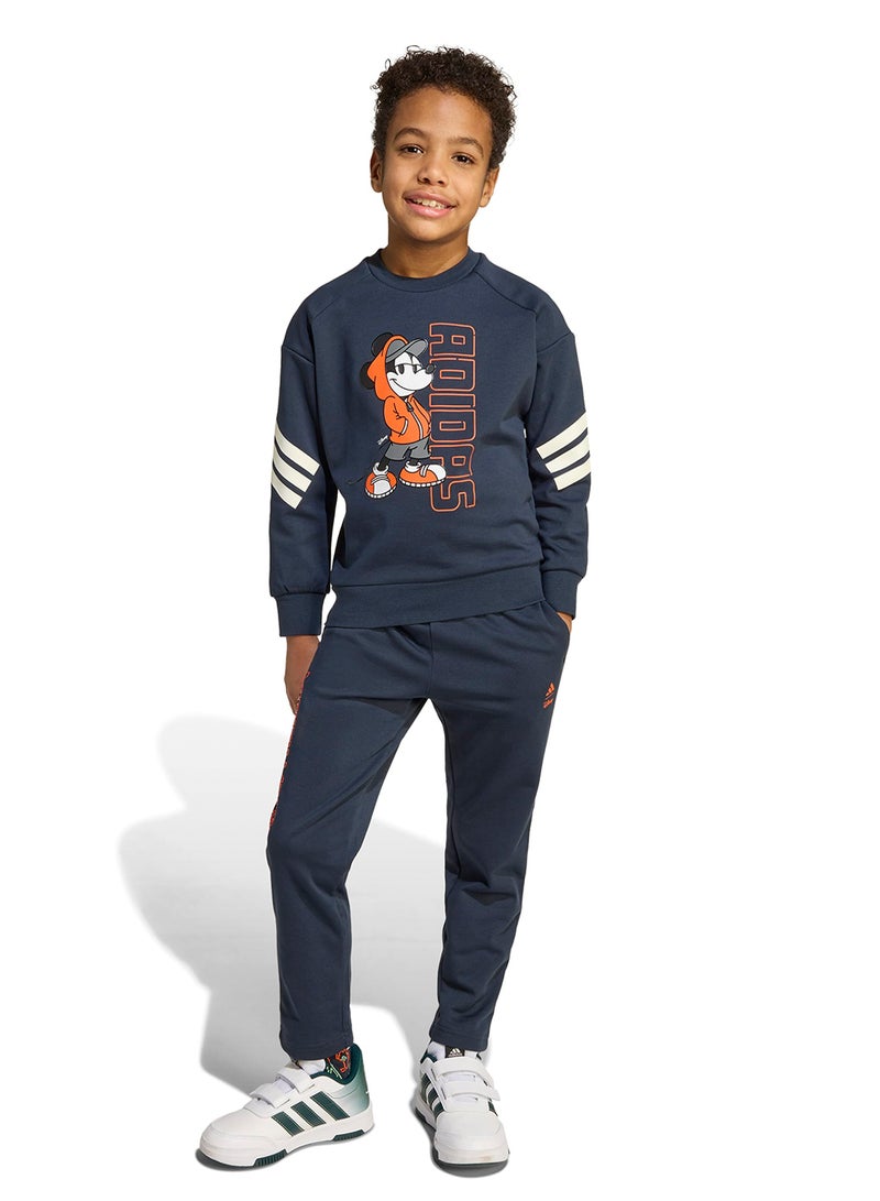 adidas بنطلون رياضي للأطفال بتصميم ميكي ماوس من ديزني - Image 1