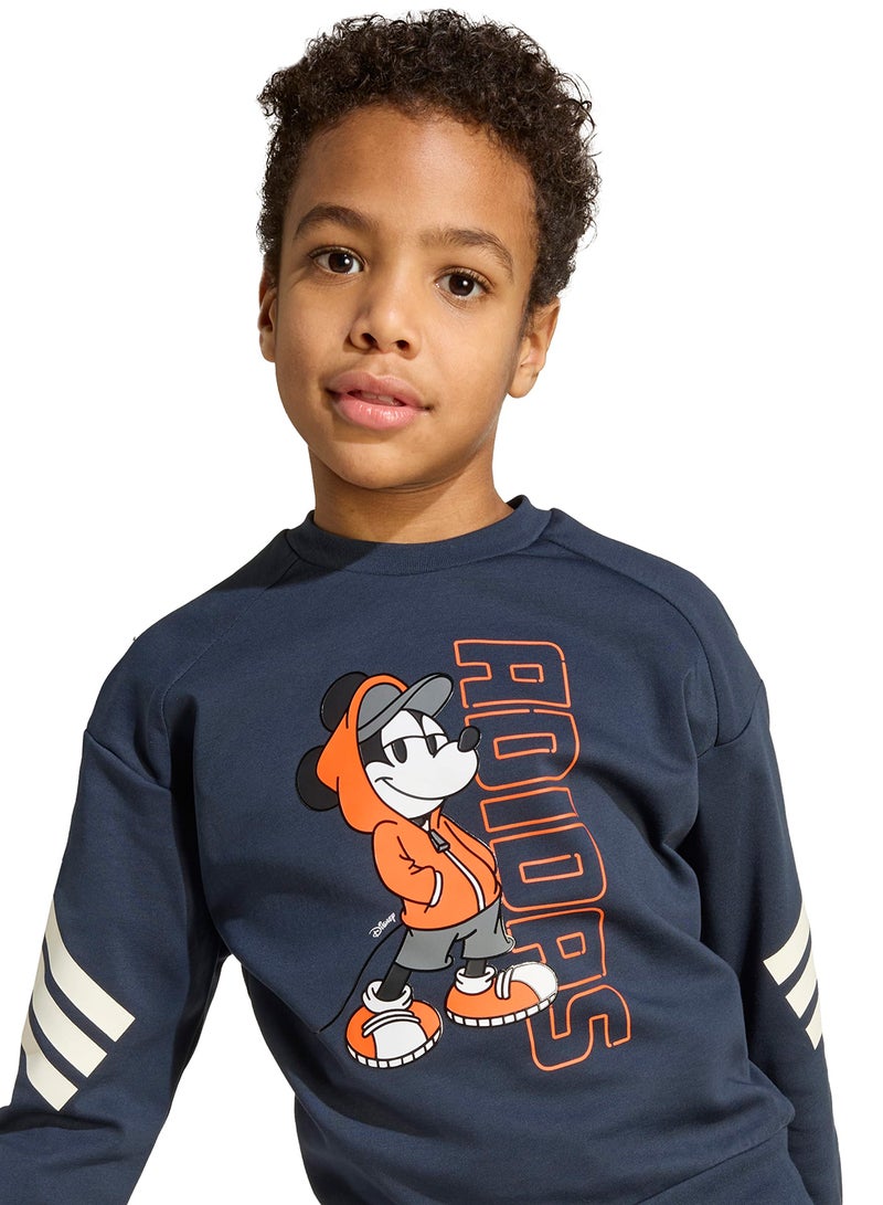 adidas بنطلون رياضي للأطفال بتصميم ميكي ماوس من ديزني - Image 3