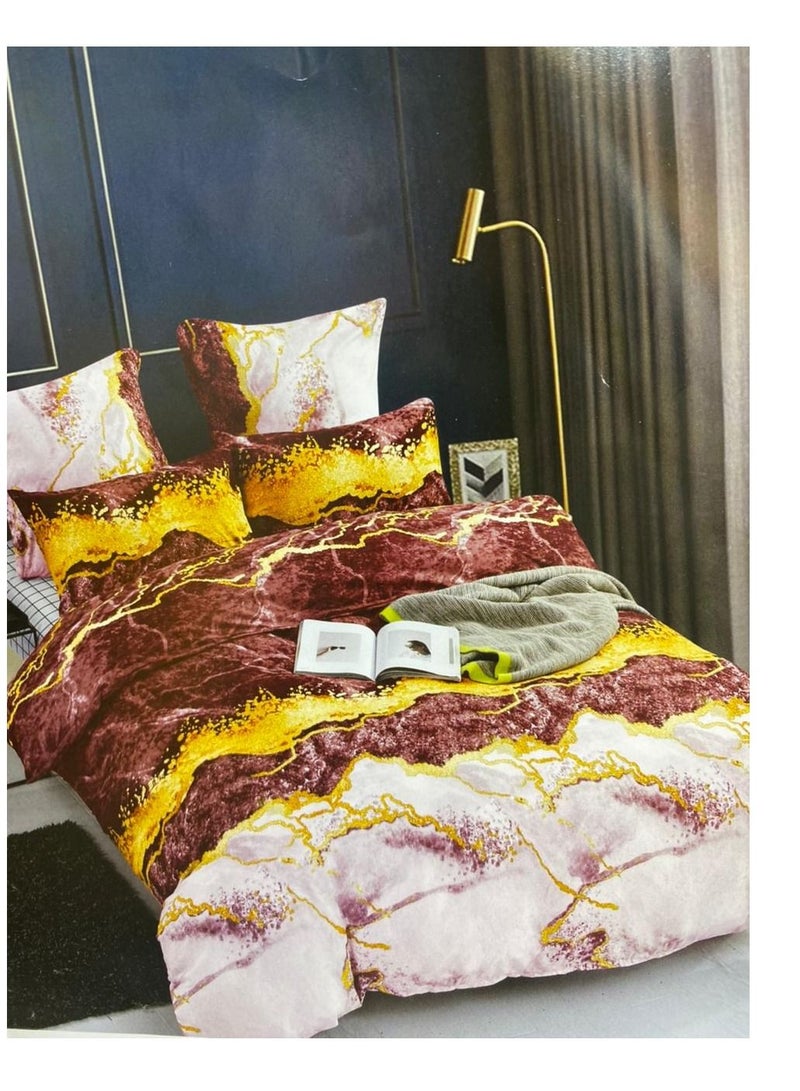 طقم لحاف من القطن الخالص 6 قطع ، ملحق لحاف ، ناعم ودافئ لجميع المواسم مقاس كينغ