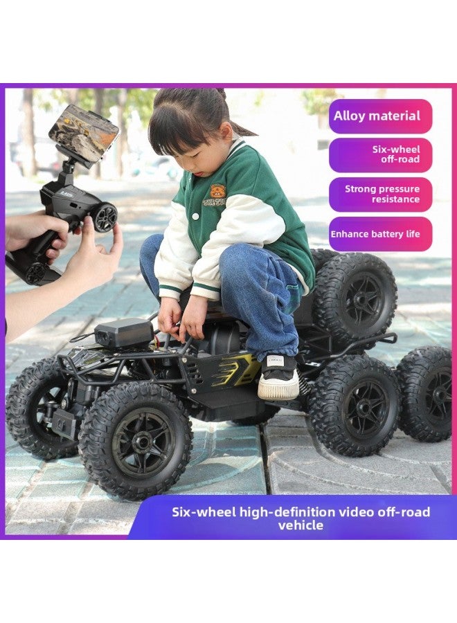 Super Large Remote Control Car Drifting Four-wheel Drive Off-road Vehicle Climbing Big Foot High-speed Racing Children Boy Charging Toy Car-Color:8K HD Camera Reconnaissance Car/dual-mode Remote Control/extra Large [alloy Black]]-Proportion:Three-power Hurricane 135 Minutes + Screwdriver + Remote Control Battery + Charging Cable - Image 2