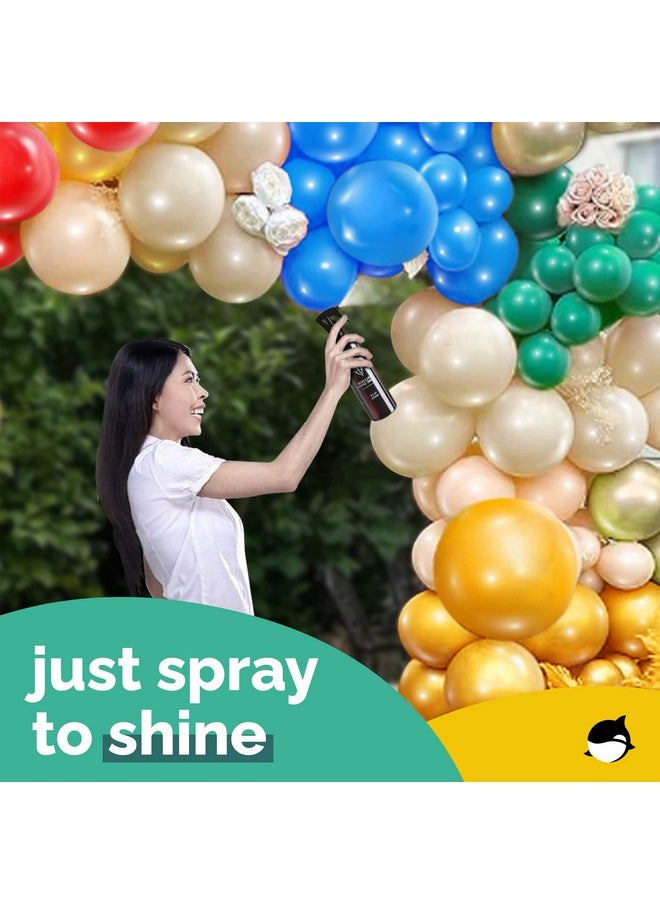 ORCA - Balloon Shine Spray (16Oz) ; Ultra Shiny Glow Spray For Latex Balloons. Balloon Brightener Spray For Lasting Gloss Finish (Brillo Para Globos) - Image 1