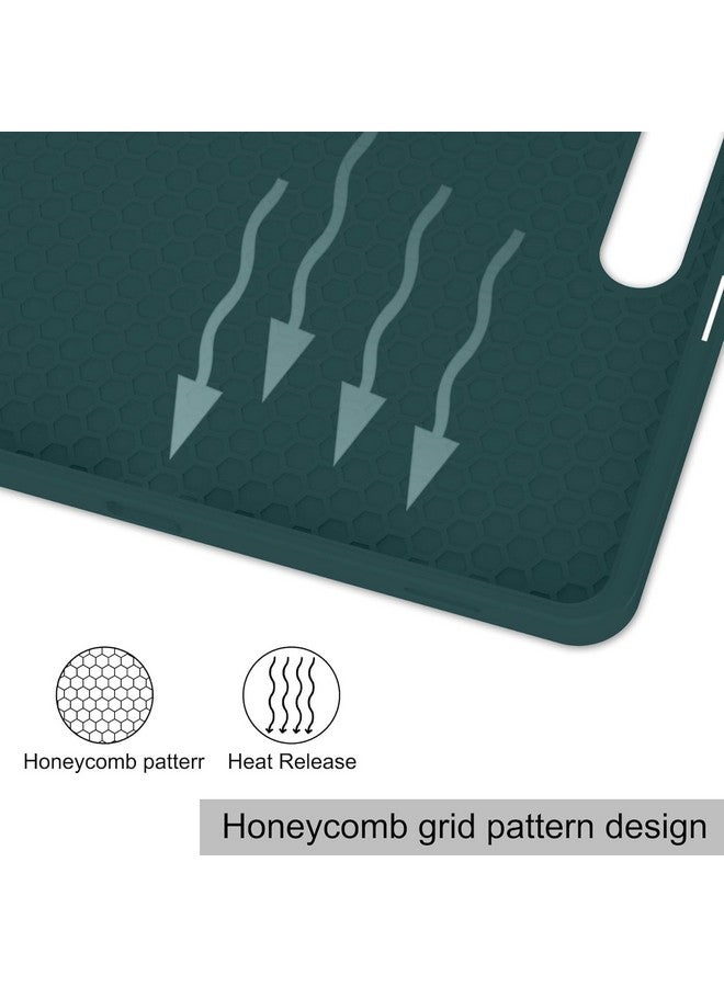 ProElite Cover for Galaxy Tab S9 FE Plus/S9 Plus/S10+ 12.4" Cover, Soft Flexible Flip Case Cover with S Pen Holder for Samsung Galaxy Tab S9 FE+/S9 Plus/S10+ 12.4 inch, [Recoil Series]- Dark Green - Image 3