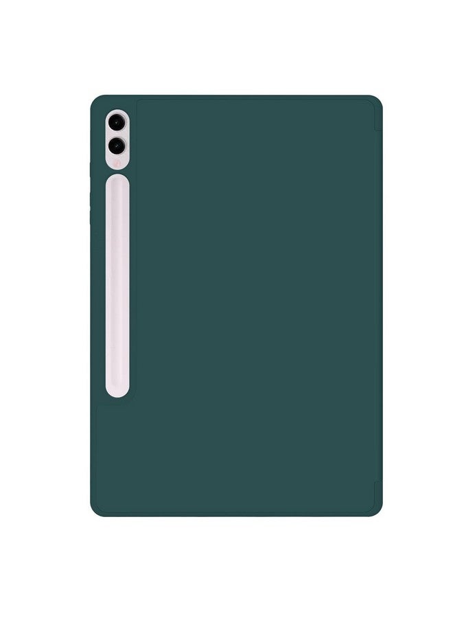 ProElite Cover for Galaxy Tab S9 FE Plus/S9 Plus/S10+ 12.4" Cover, Soft Flexible Flip Case Cover with S Pen Holder for Samsung Galaxy Tab S9 FE+/S9 Plus/S10+ 12.4 inch, [Recoil Series]- Dark Green - Image 5
